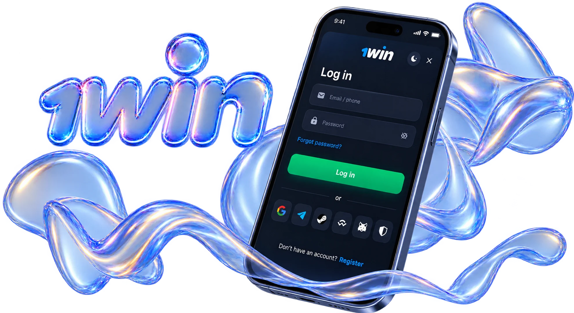 Standard account login via phone number or email address.