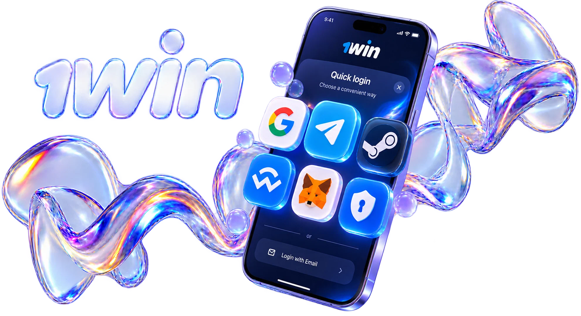 Quick account sign in using social networks and Web3 wallets.