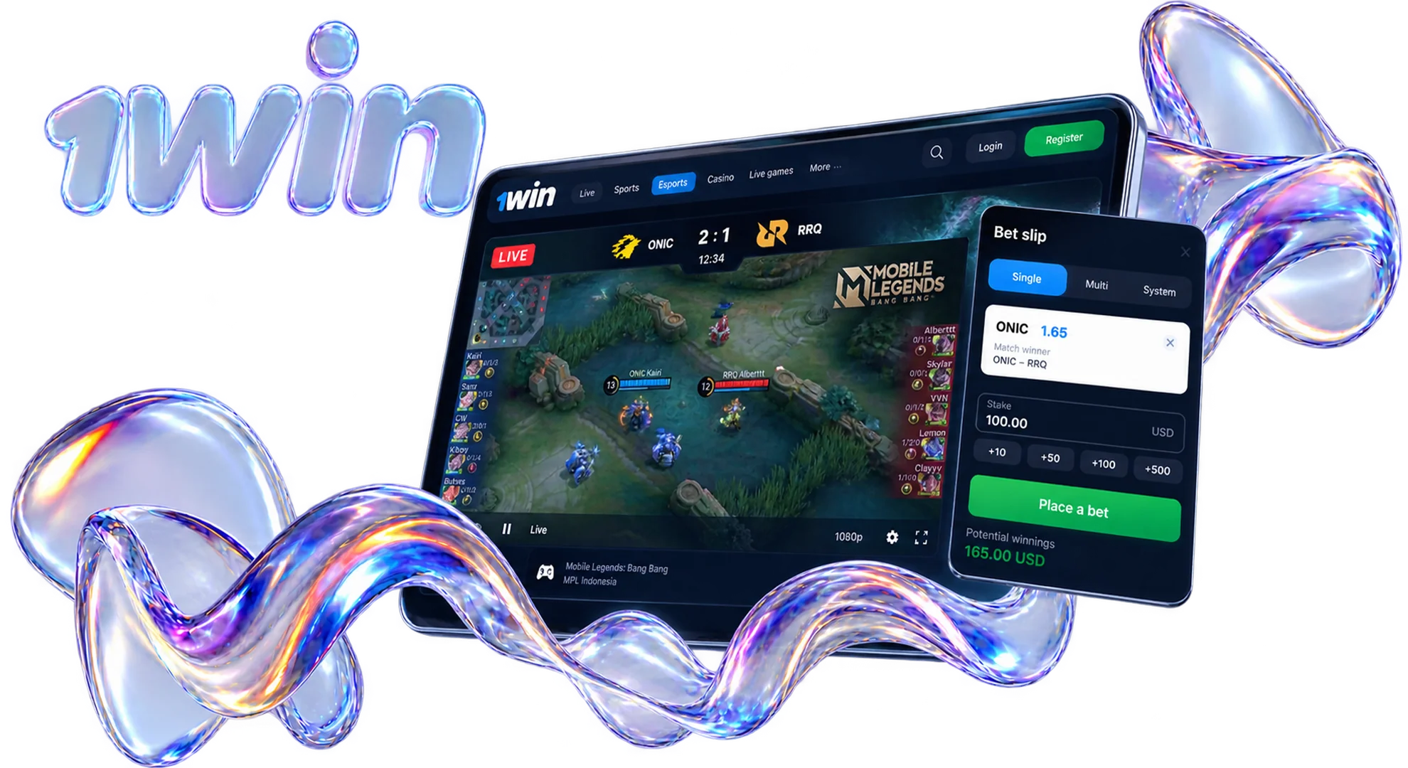 Mobile Legends Bang Bang MPL Cambodia live esports betting markets.